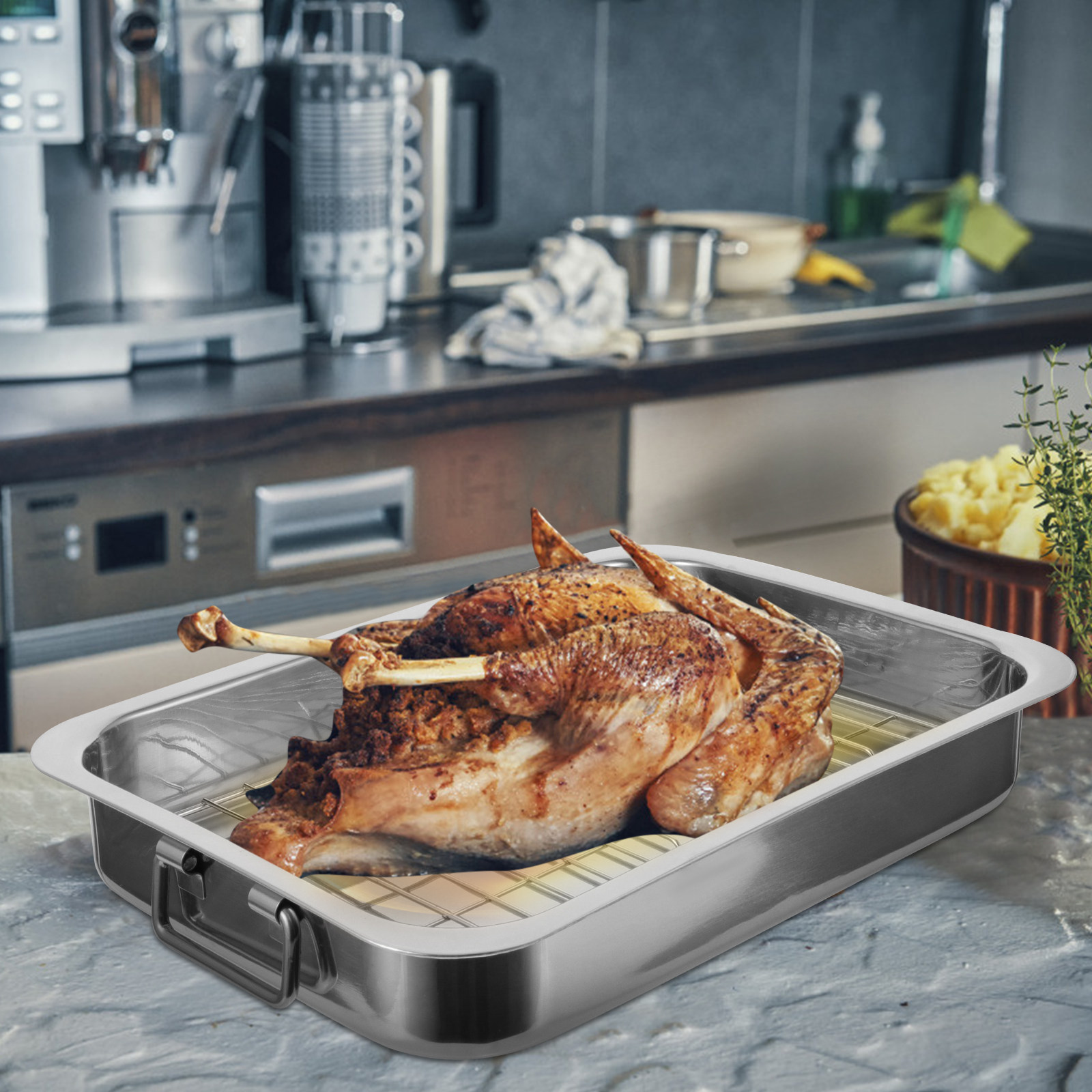 Kitchen Baking Tray Set - Набор из 1 прямоугольного противня с