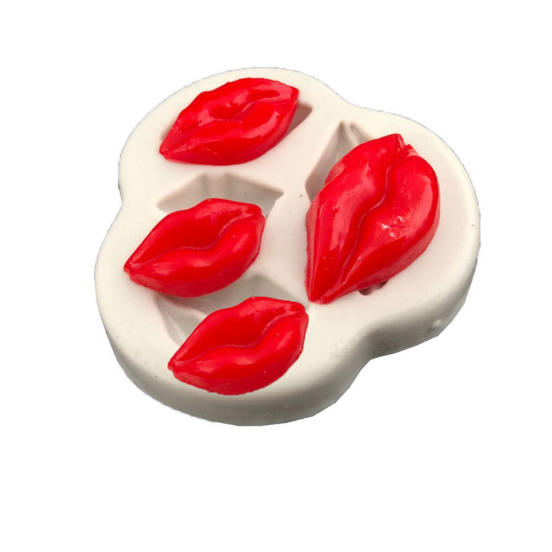 Kitchen Baking Gadgets - Силиконовая форма помадки для сексуальных губ,