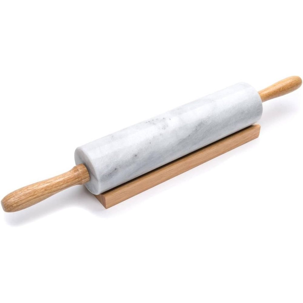 Rolling Pin Marble - 10-дюймовая скалка из белого мрамора с