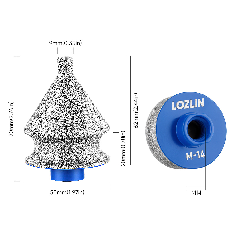 Алмазный инструмент LOZLIN M14 – обзор и цена Rolling Pin Marble
