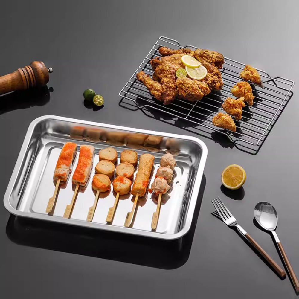 Противень из нержавеющей стали – обзор и цена Kitchen Baking Tray Set
