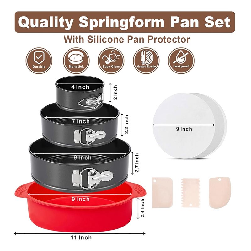 Набор из 3 форм для выпечки то – обзор и цена Springform Pan Set