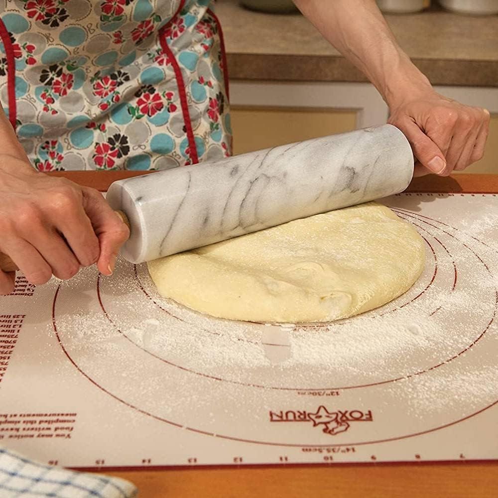 10-дюймовая скалка из белого м – обзор и цена Rolling Pin Marble